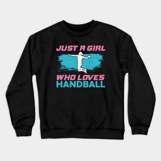 European Handball Girl Team Player Gift Crewneck Sweatshirt